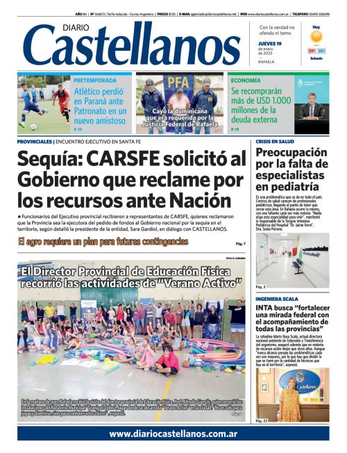 Tapa y diario Castellanos….Informate!!!