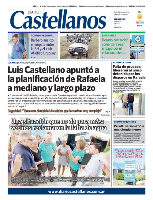 Tapa y diario Castellanos….Informate!!!!!!