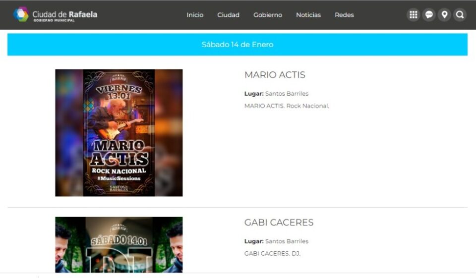 “Me lo agendo”: Conocé los eventos de este fin de semana en Rafaela