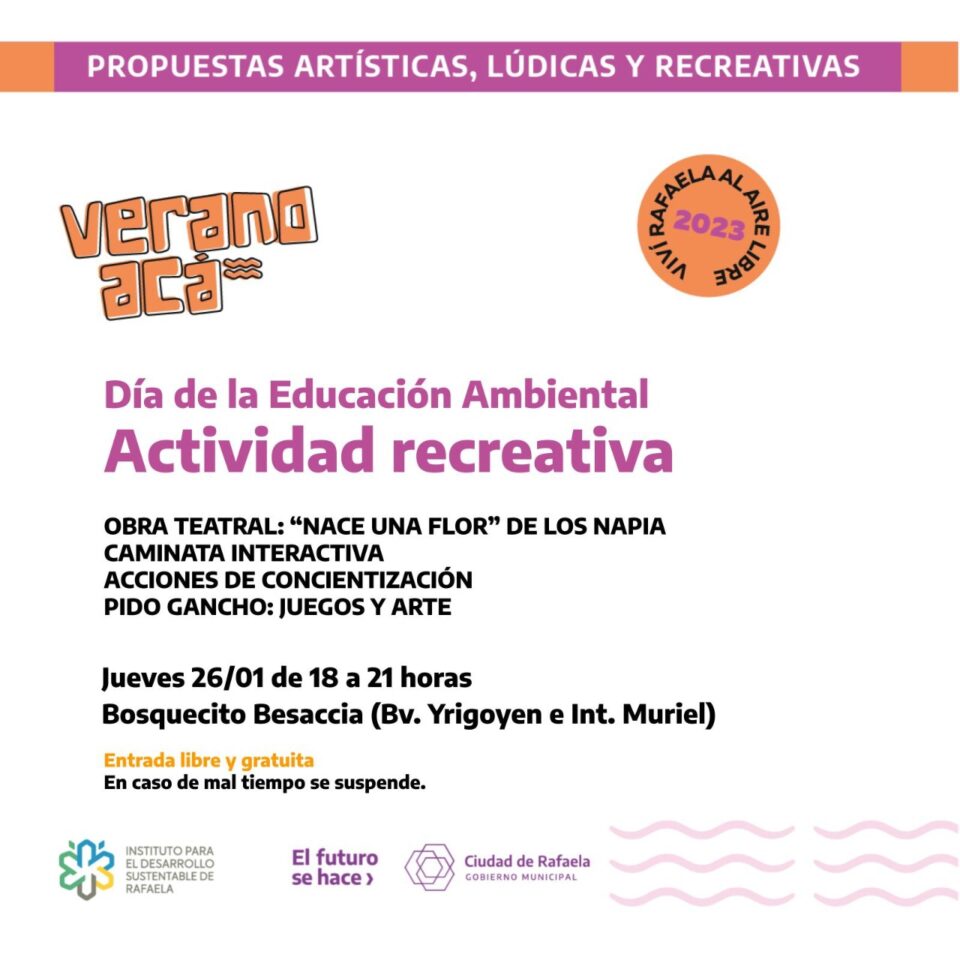 Verano Acá comienza con un encuentro en el Bosquecito Besaccia
