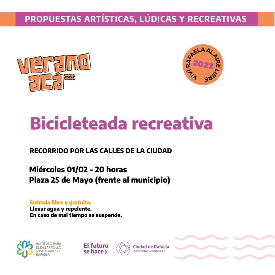 Se viene la primera bicicleteada del verano