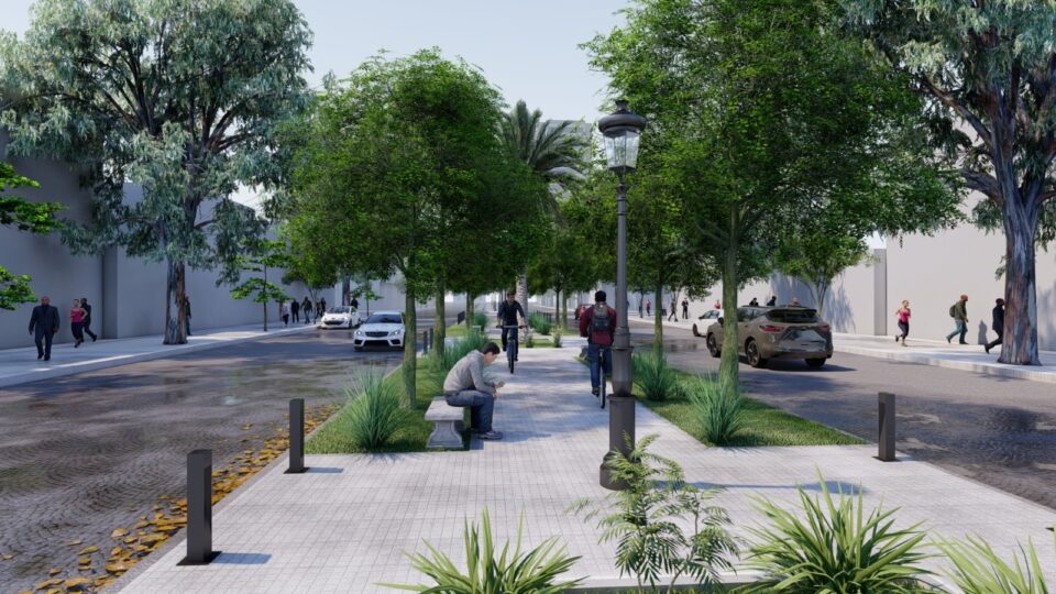 El Municipio presentó el proyecto de refuncionalización de bulevar Yrigoyen