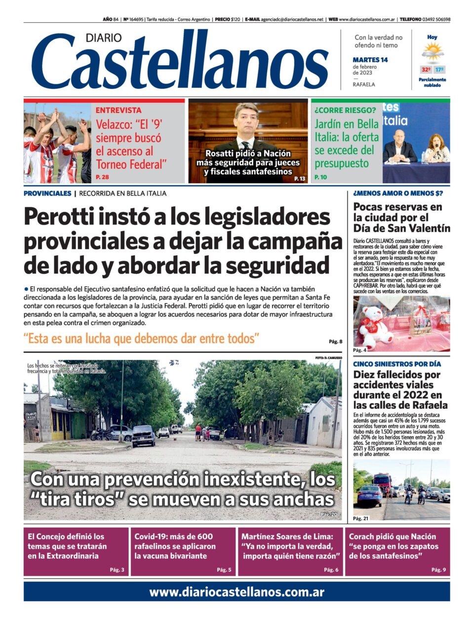 Tapa y diario Castellanos….Informate!!!
