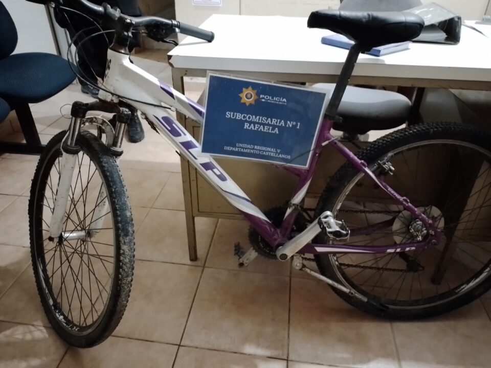 SECUESTRARON UNA BICICLETA SLP
