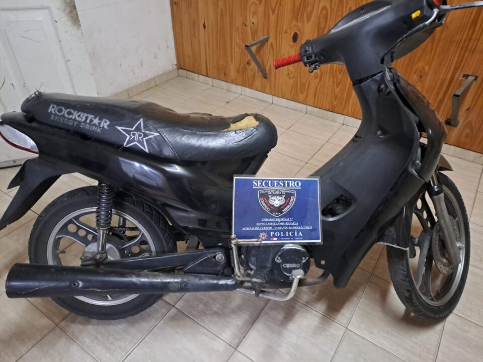 RECUPERARON UNA MOTO