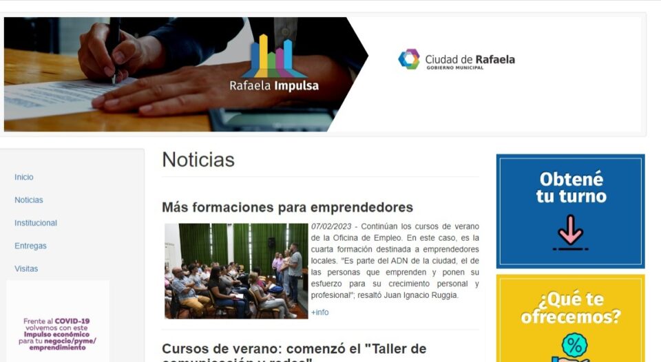 Continúan abiertas las inscripciones para Rafaela Impulsa