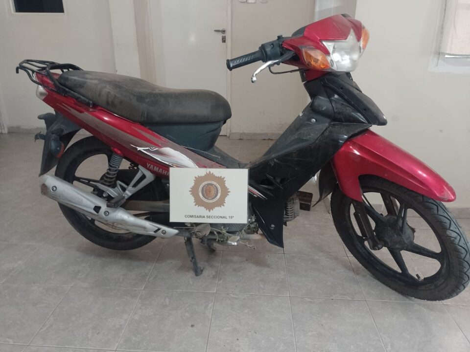 HALLAZGO Y SECUESTRO DE  MOTOCICLETA