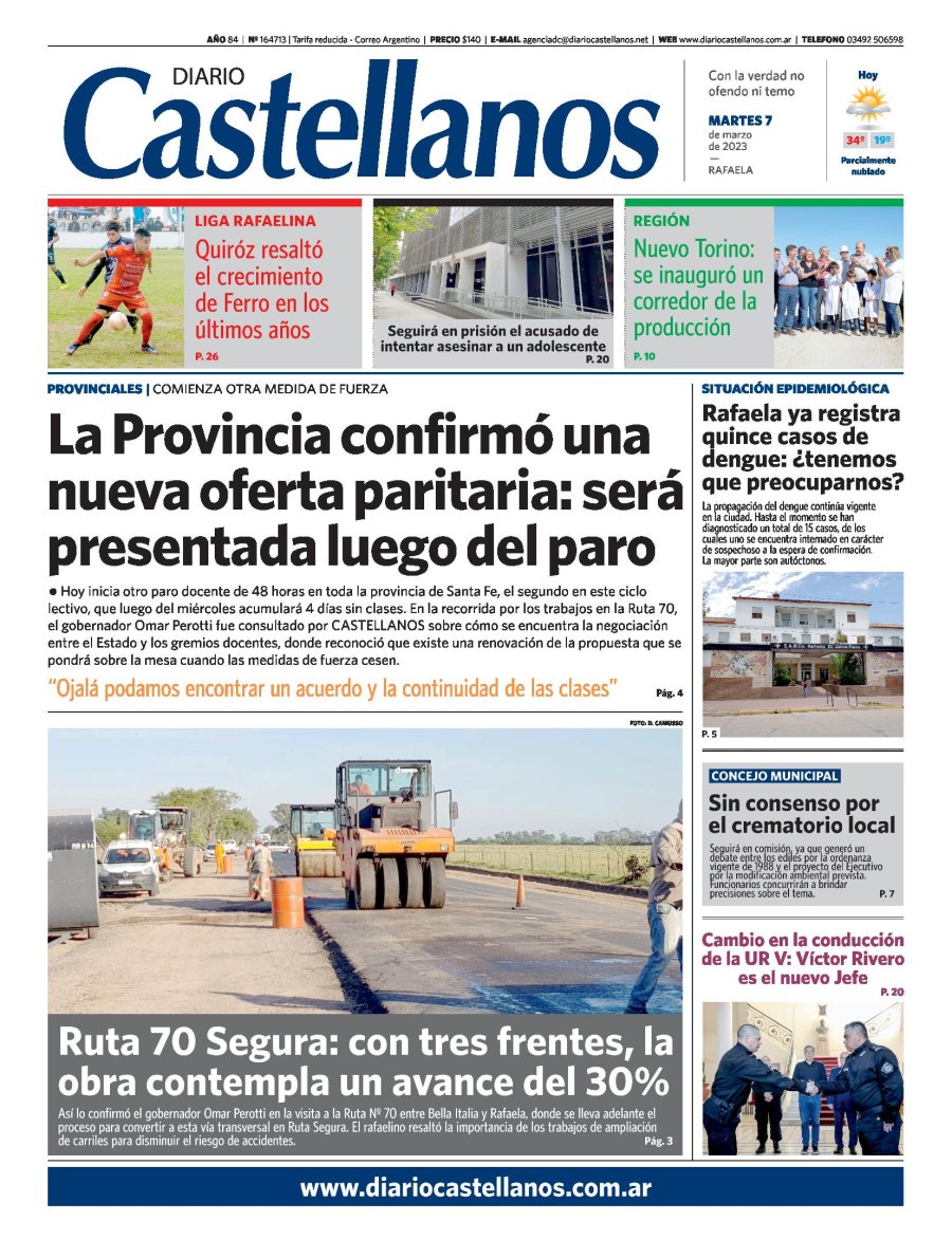 Tapa y diario Castellanos….Informate!!!