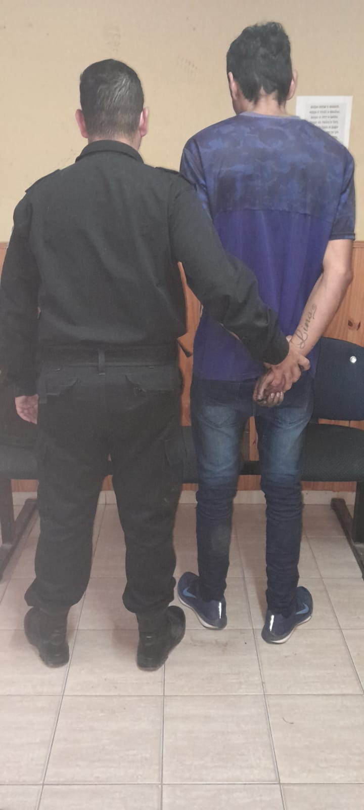 TRASLADARON A UN SUJETO SOSPECHOSO