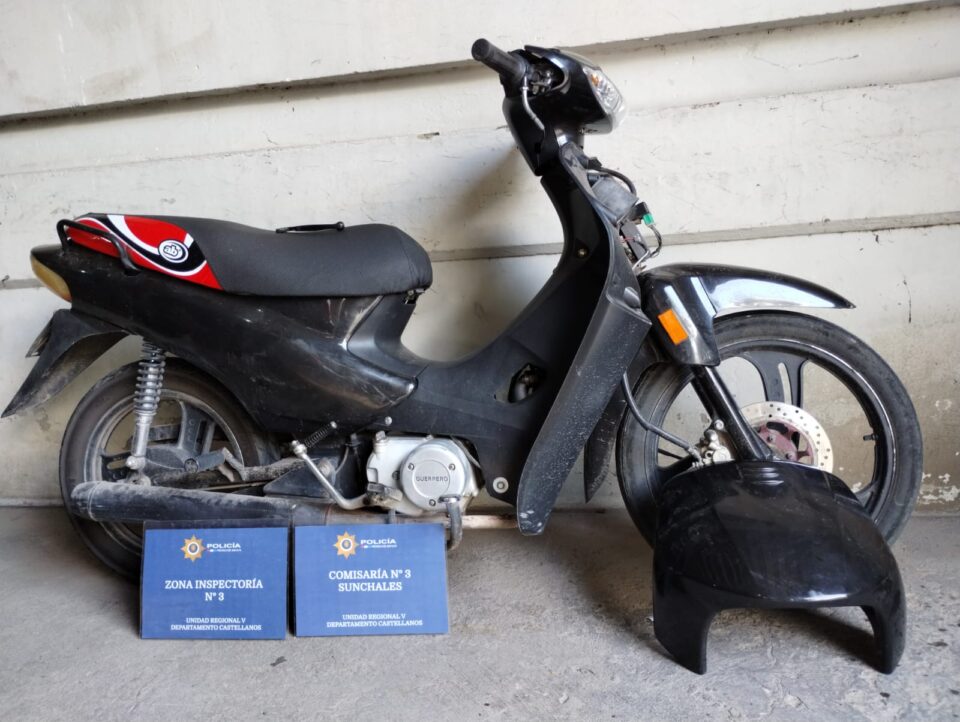 RECUPERARON UNA MOTO