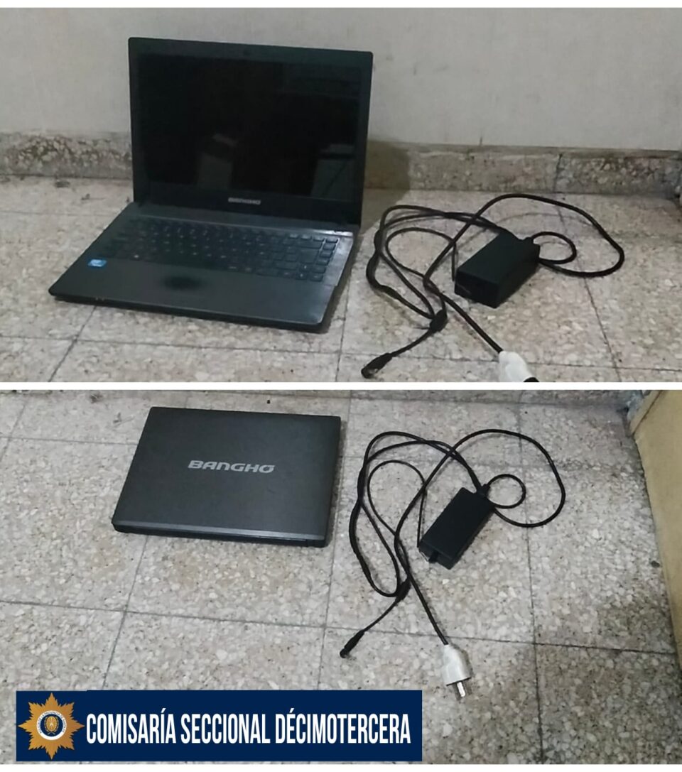 RECUPERARON UNA NOTEBOOK