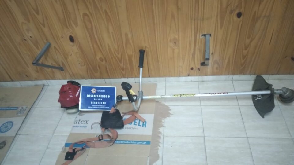 SECUESTRARON UNA MOTOGUADAÑA