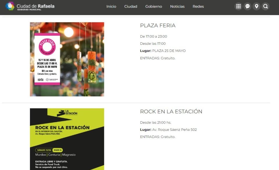 «Me lo agendo»: Conocé los eventos de este fin de semana en Rafaela