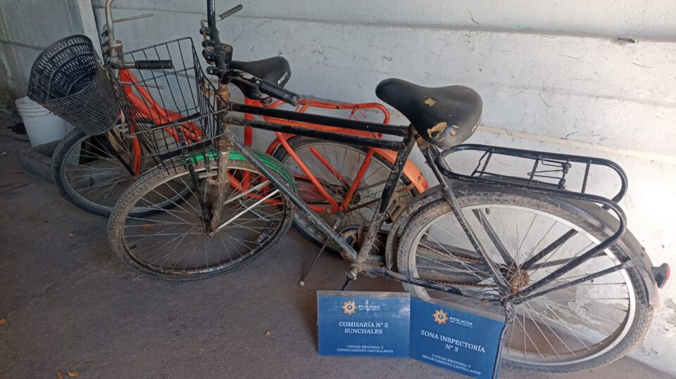 SECUESTRO DE DOS BICICLETAS SUSTRAIDAS