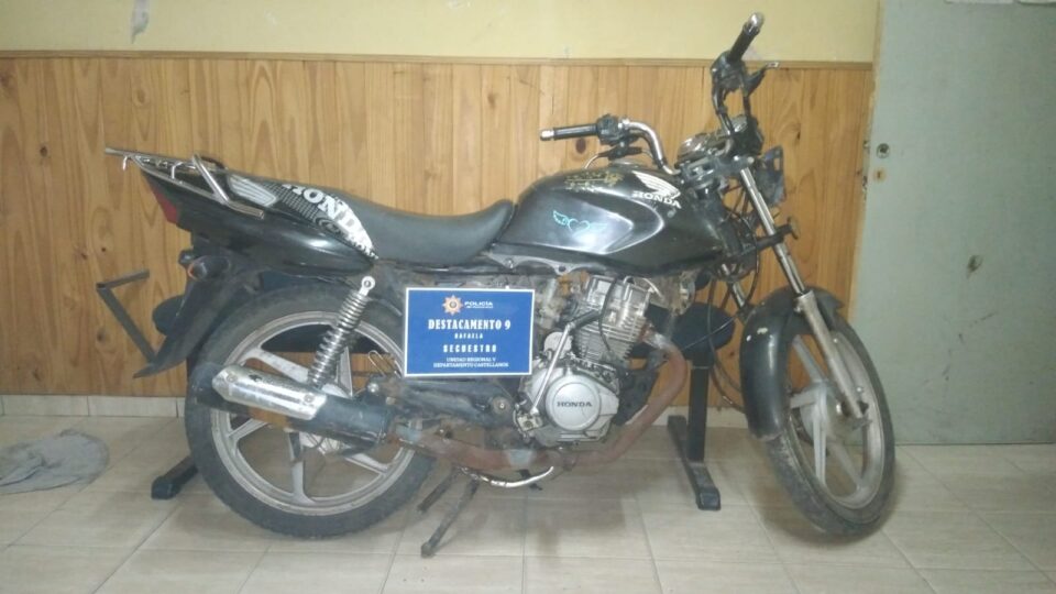MOTOCICLETA RECUPERADA Y ENCAUSAMIENTO DE UN SUJETO POR EL DELITO DE ENCUBRIMIENTO