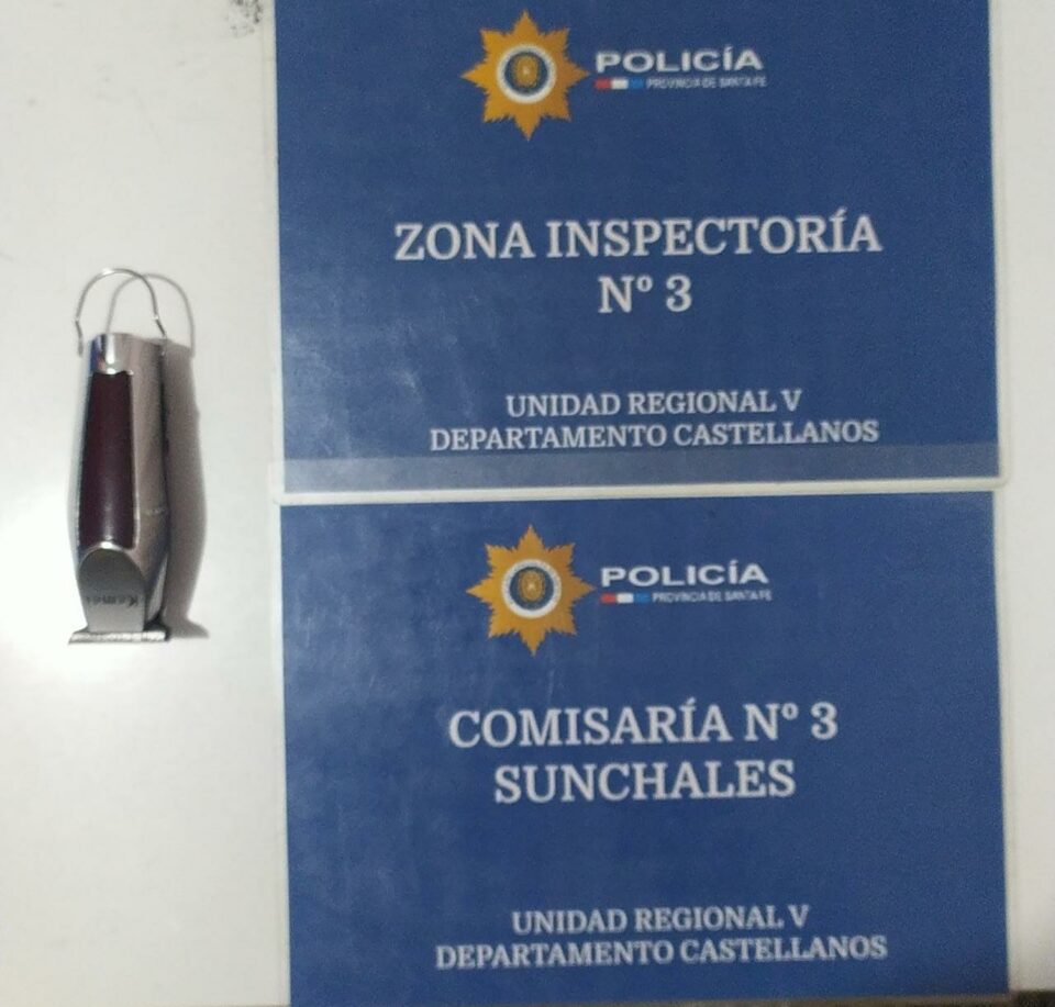 ELEMENTOS RECUPERADOS – APREHENSIÓN DE UN SUJETO