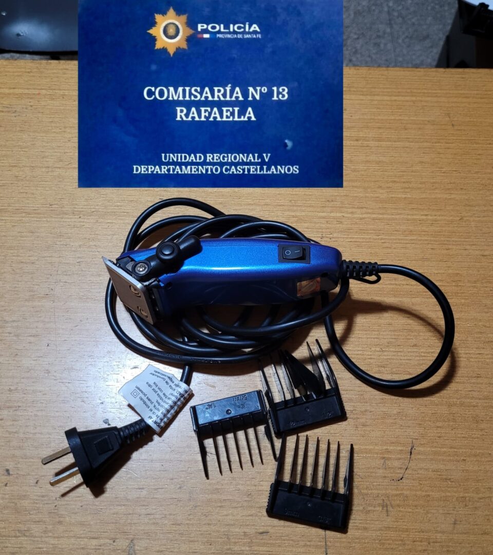 RECUPERARON UNA CORTADORA DE PELO