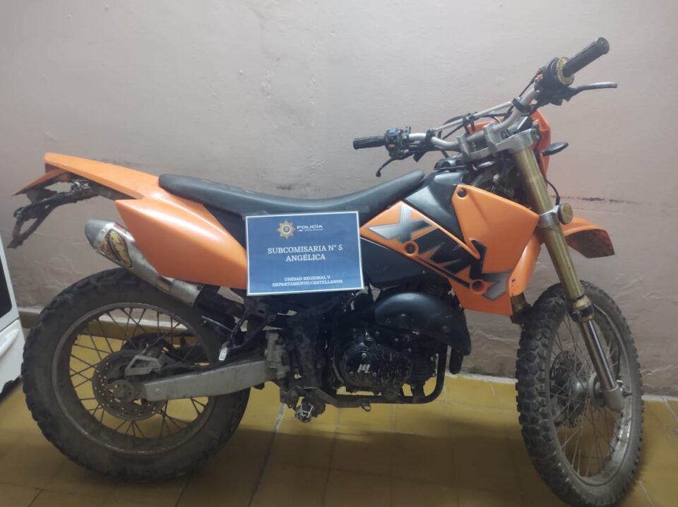 RECUPERARON UNA MOTO