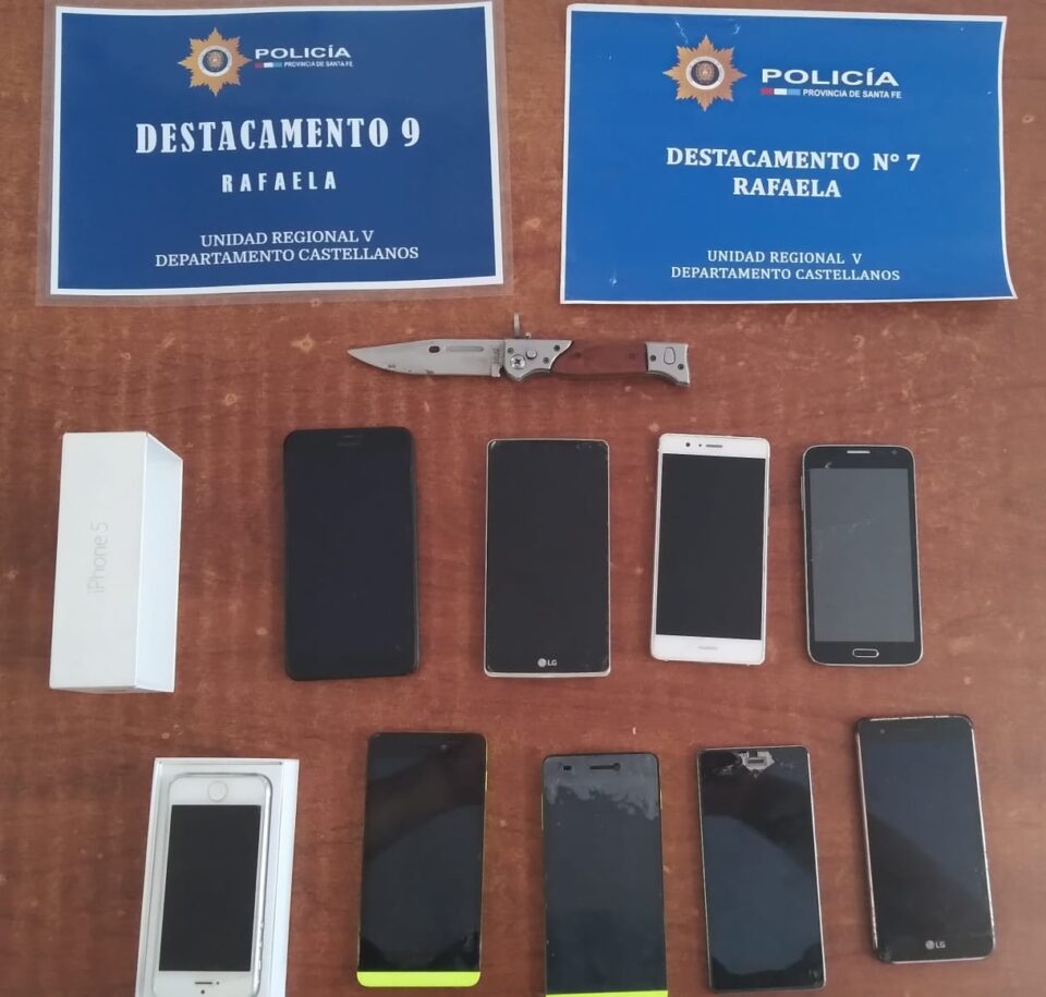 SECUESTRO DE VARIOS TELÉFONOS CELULARES