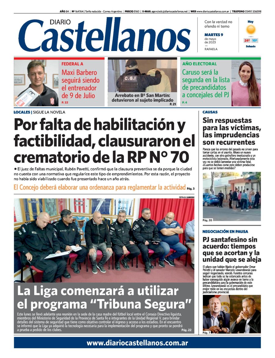 Tapa y diario Castellanos…Informate!