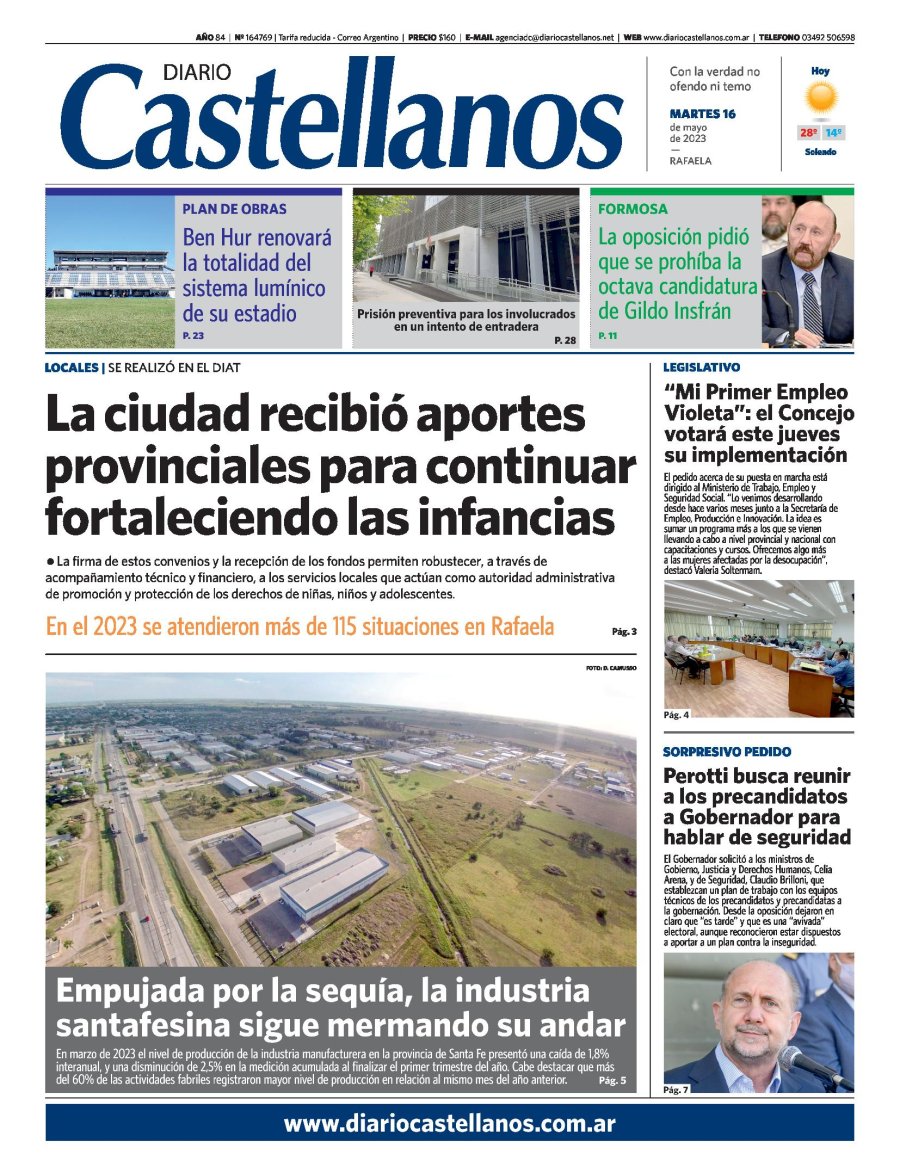 Tapa y diario Castellanos…Informate!!!