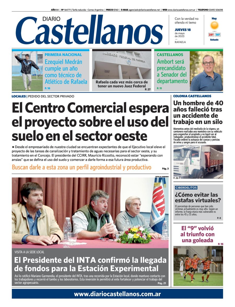 Tapa y diario Castellanos…Informate!!