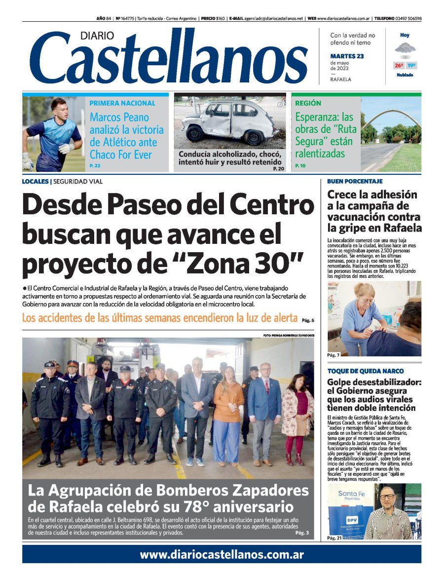 Tapa y diario Castellanos….Informate !!!!!