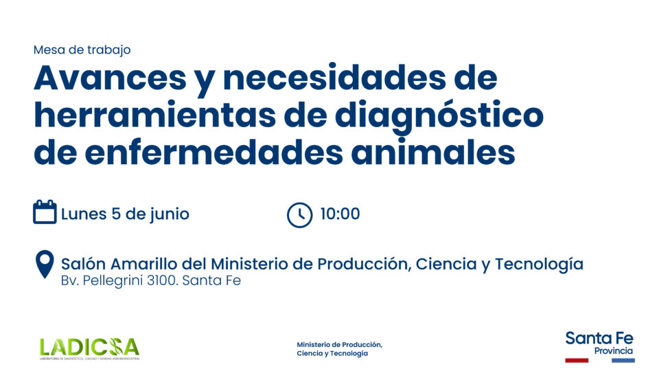La provincia realizará un encuentro sobre «Avances y necesidades de herramientas de diagnóstico de enfermedades animales”