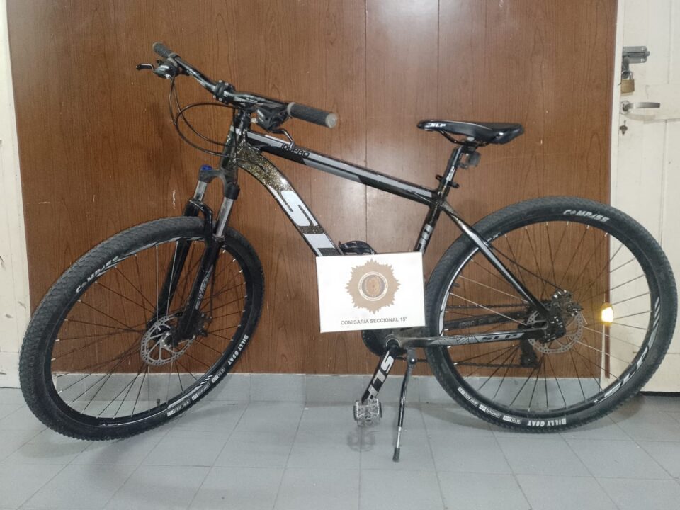 RECUPERARON UNA BICI ROBADA