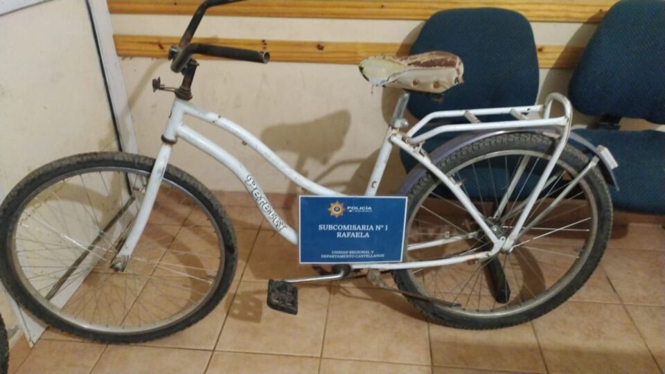 RECUPERARON UNA BICI ROBADA