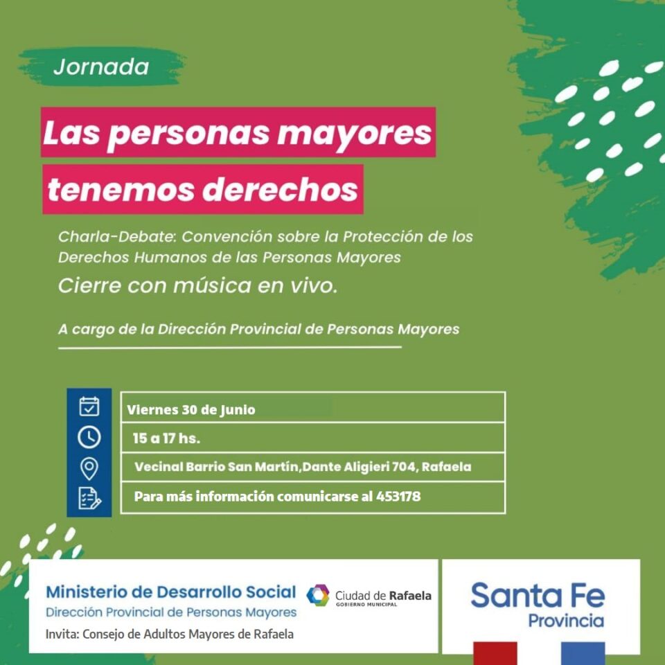 Charla – debate: “Convención sobre la protección de los derechos humanos de las personas mayores”