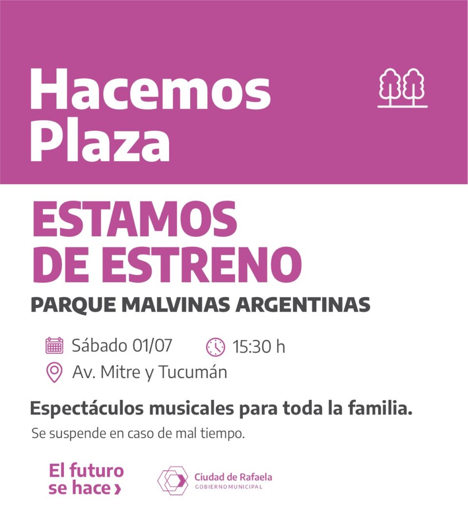 Sábado de celebración en el Parque Malvinas Argentinas