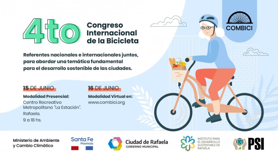 La provincia de Santa Fe será sede del 4to Congreso Internacional de la Bicicleta