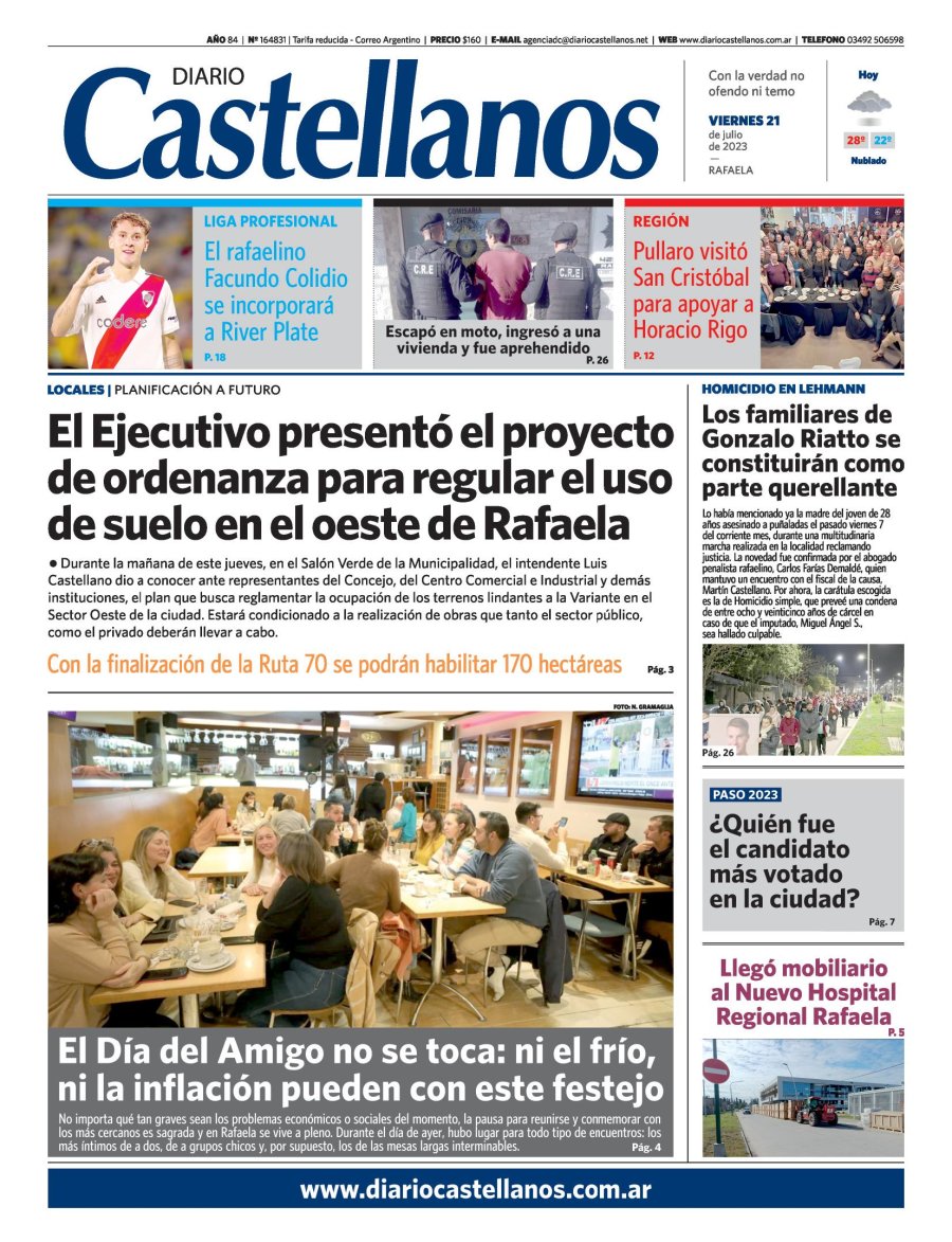 Tapa y diario Castellanos…Informate!!!!