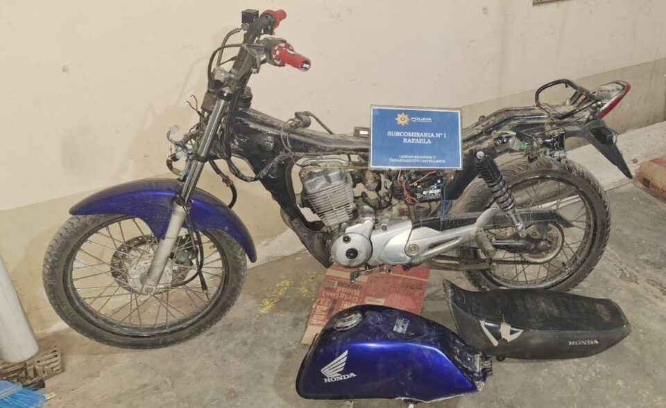 RECUPERARON UNA MOTO ROBADA