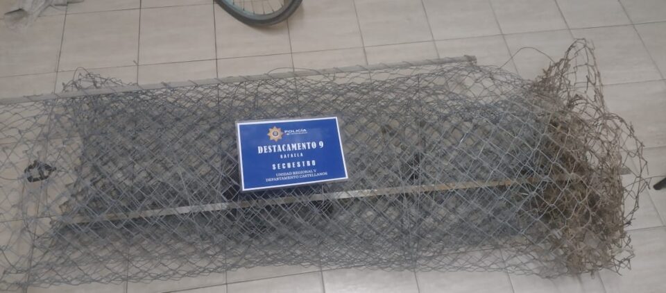 SECUESTRARON UN ROLLO DE ALAMBRE