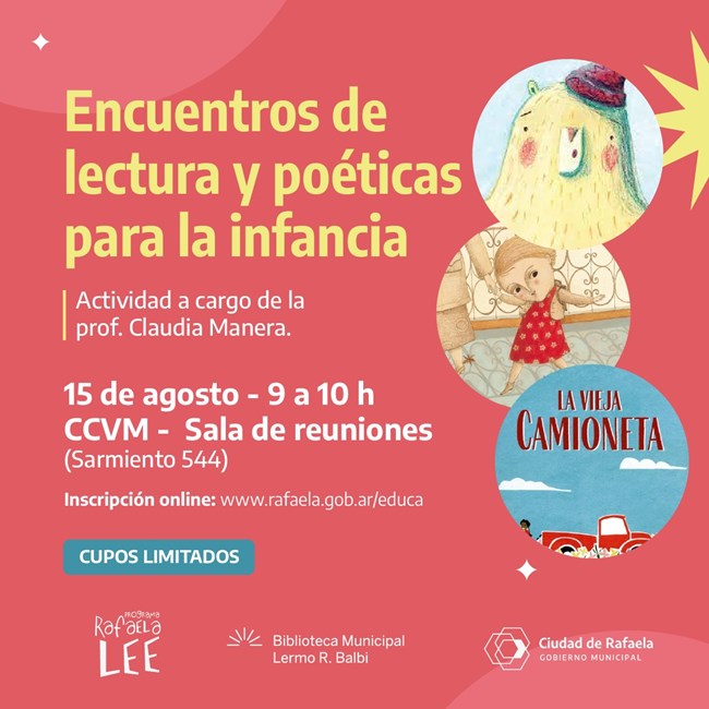 Agosto: “Encuentro de lectura y poéticas para la infancia”