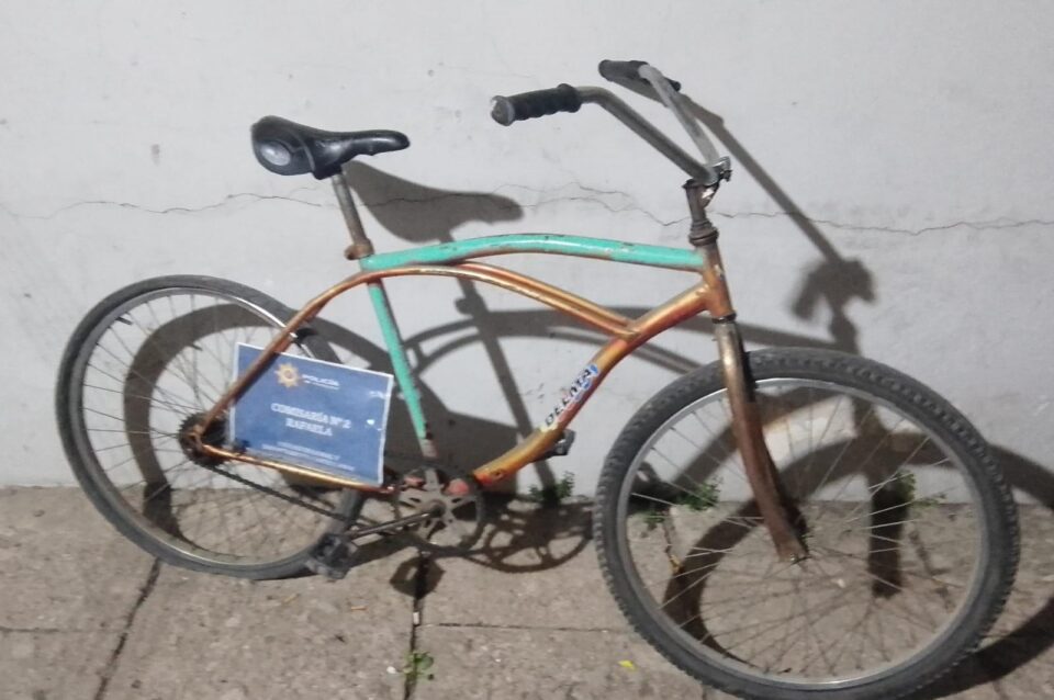 SECUESTRARON UNA BICICLETA