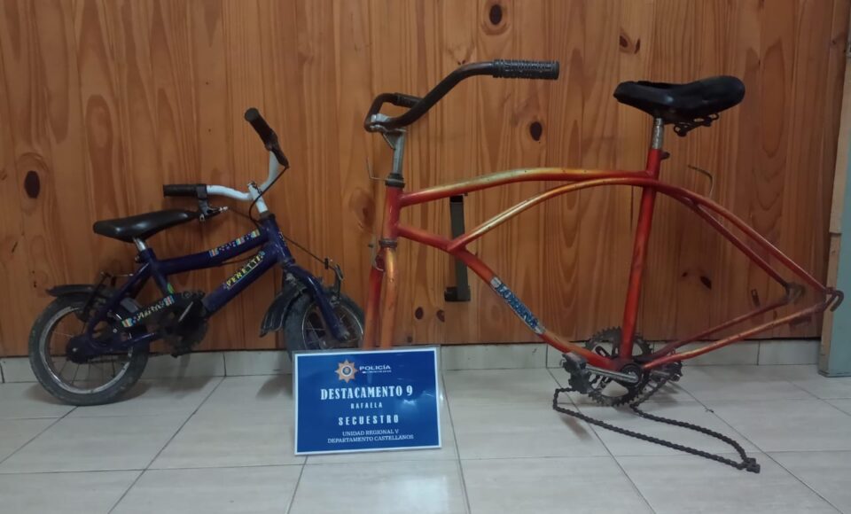RECUPERARON DOS BICICLETAS