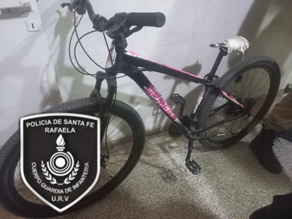 SECUESTRO DE UNA BICICLETA