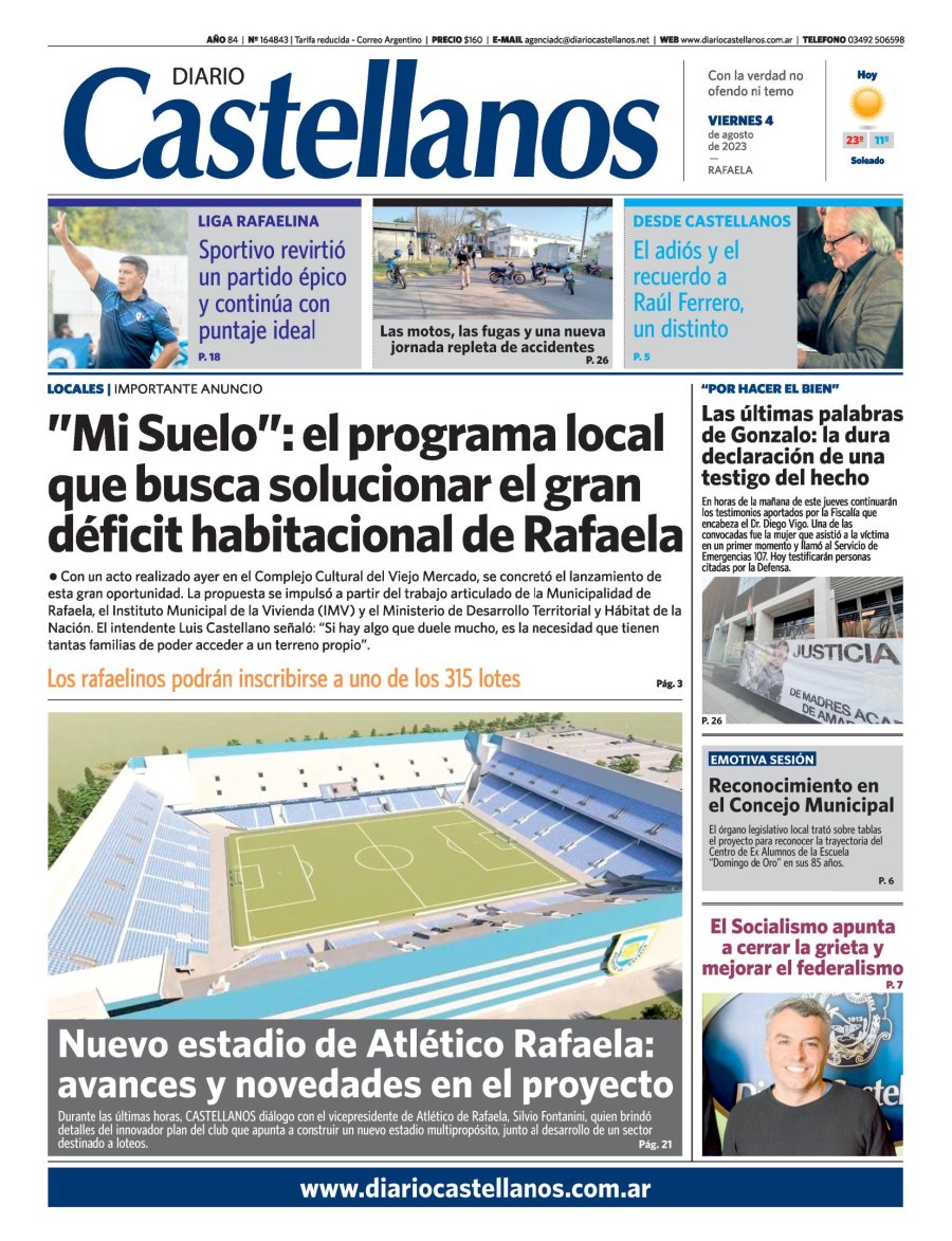 Tapa y diario Castellanos