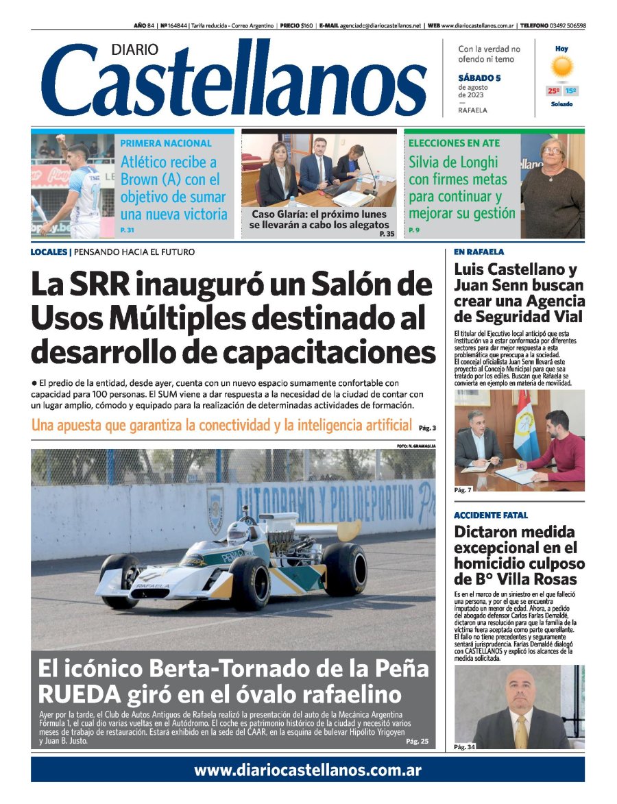 Tapa y diario Castellanos…..Informate!