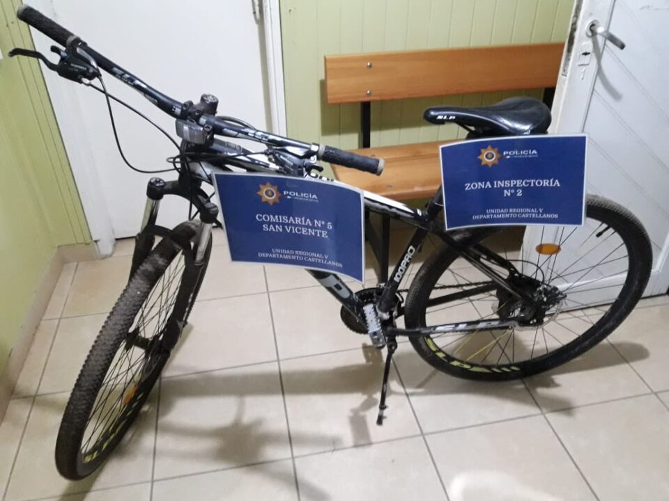 SECUESTRO DE UNA BICICLETA