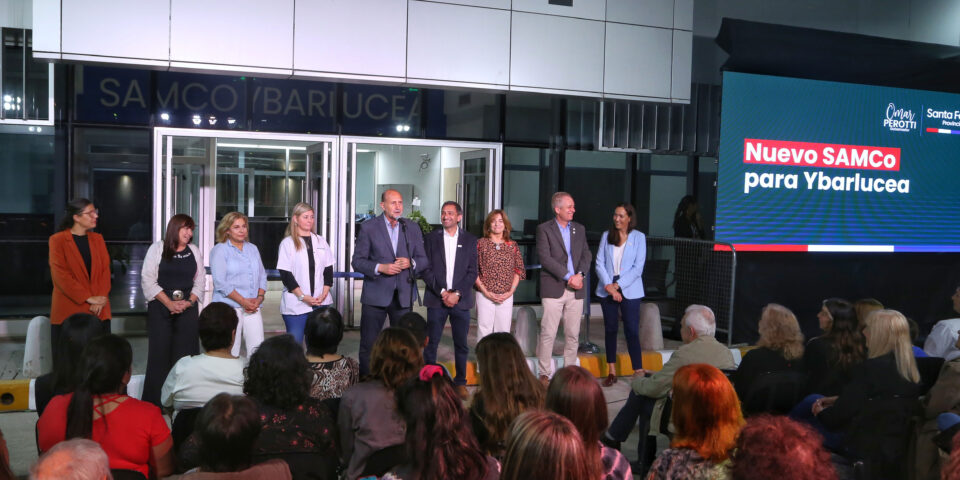 Perotti inauguró el nuevo Samco y un Punto Violeta en la localidad de Ybarlucea