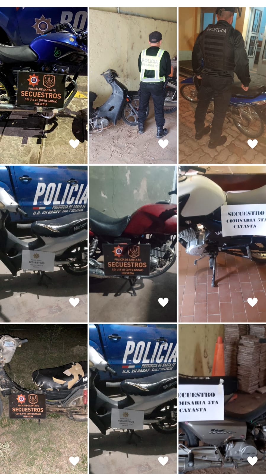 CONTINUAMOS TRABAJANDO EN OPERATIVOS DE SEGURIDAD VIAL. – HELVECIA, CAYASTA Y SANTA ROSA DE CALCHINES