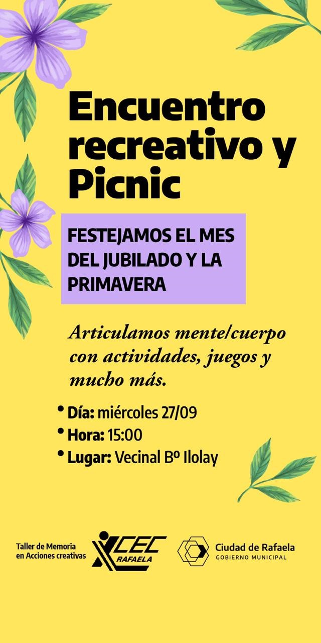 Encuentro recreativo y Picnic