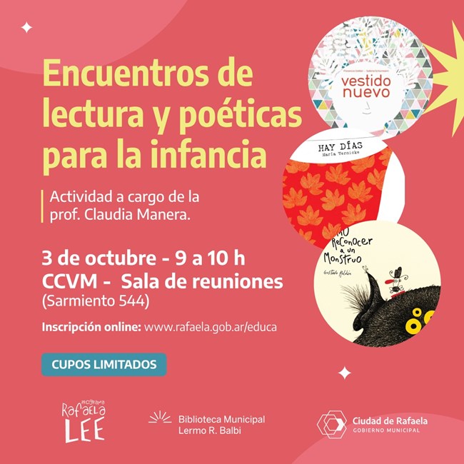 Octubre: Encuentro de lectura y poéticas para la infancia
