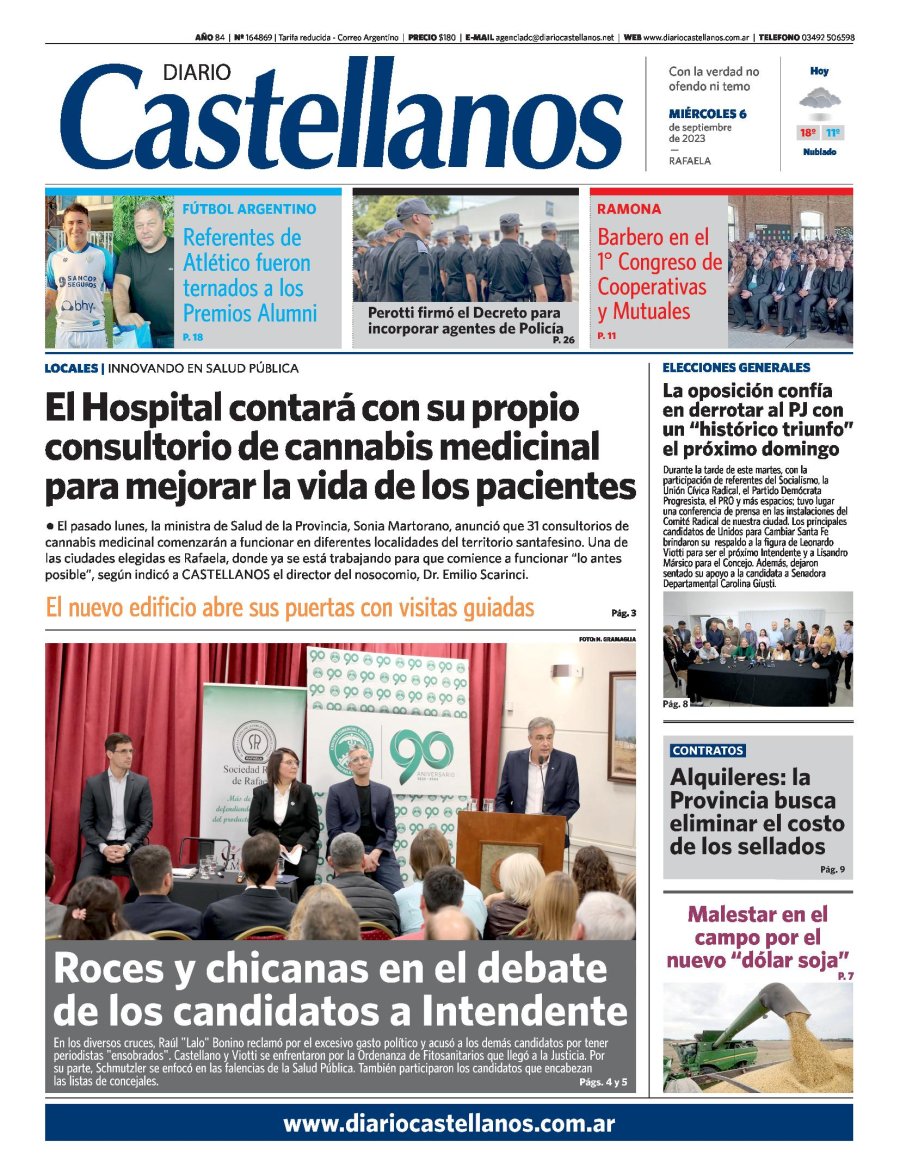 Tapa y diario Castellanos…Informate!!!