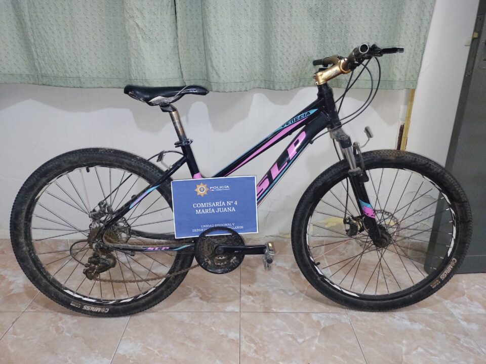 SECUESTRO DE UNA BICICLETA
