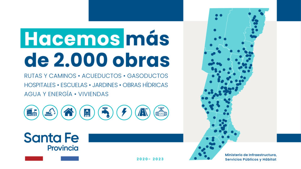 El gobierno realiza más de 2.000 obras en la provincia